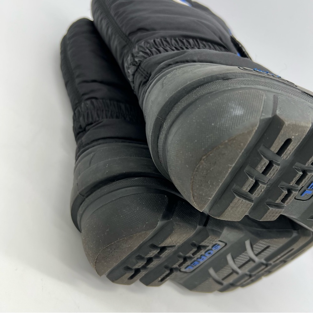 Sorel Flurry NY1810-010 Insulated Lined Black/Blue Snow Winter Boots Size 6 - Picture 11 of 16